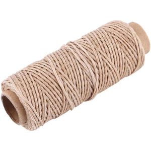 JGS Premium - 50 Meter 150D Waxed Draad voor Lederen Naaien en Ambachten - 1 mm Diameter - Khaki Kleur