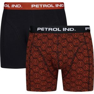 Petrol Industries - Heren 2-pack Boxershorts Navigator - Zwart - Maat XXL