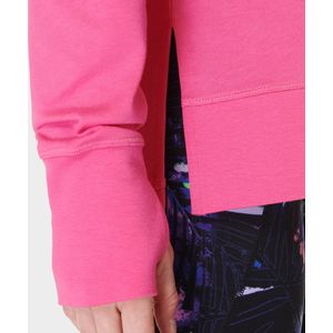 Sweaty Betty After Class Longline Sweatshirt ROZE - Maat XL