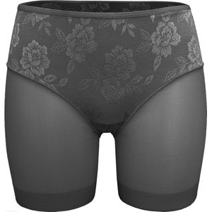 Fine Woman Corrigerende Boxershort/Fietsbroek 21057 – Bloemenpatroon – Zwart maat M/L