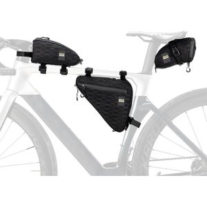 ROCKBROS Fietstassen Set 2 x Frame Tas + Zadeltas * 1 Afneembare 3-in-1 draagbare tas met verstelbare riem voor racefiets MTB stadsfiets elektrische fiets dames en heren