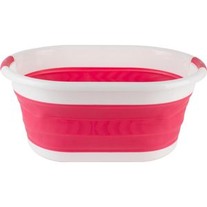Wasmand , inklapbaar - Beldray Laundry Basket 27 liter - Kleur: Roze/rood