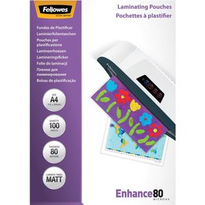 Fellowes lamineerhoezen - Enhance A4 - matt - 80 micron - 100 stuks