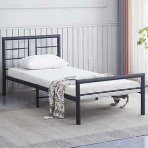 Emob Design - Metalen eenpersoonsbed Dixon - 90x200 -