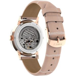 Timex Trend Automatic TW2V05200 Horloge - Leer - Roze - Ø 38 mm