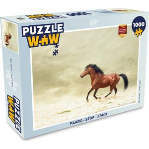 Puzzel Paard - Stof - Zand - Legpuzzel - Puzzel 1000 stukjes volwassenen