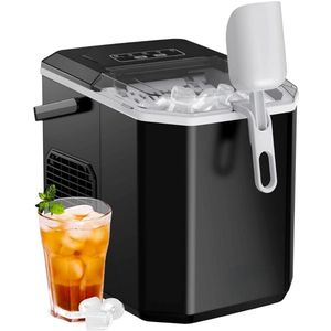 IJsblokjesmachine - IJsblokjesmaker - IJsschep - Draagbaar - RVS - IJs - Warme weer - Koude drankjes - Horeca - Zomer - IJsblokjes - IJsmaler