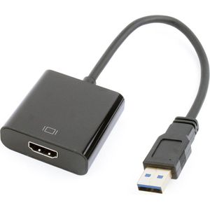 Dolphix USB display-adapterkabel, zwart