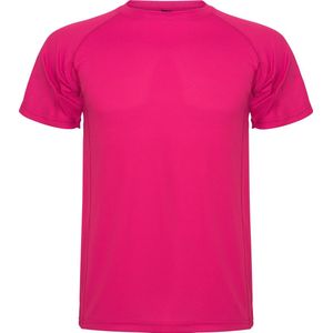 3 pack Fuchsia unisex sportshirt korte mouwen MonteCarlo merk Roly maat XL