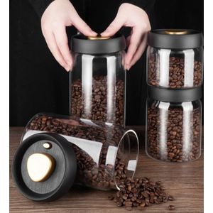 vacuum pot - 1200 ML - luchtdichte voorraadpot - luchtdichte voorraadbussen – koffiepot - koffiepot glas – koffieblik – koffieblikbewaarblik – bewaarblik – coffeevac - glazen pot - glazen voorraadpot - weckpot - voorraadpotten glas met deksel