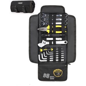Zadeltas Tool Organizer Tas - Roll Up Tool Pouch voor Motorfietsen