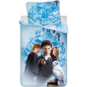 Harry Potter beddengoed, blauw beddengoed 140x200cm, OEKO-TEX