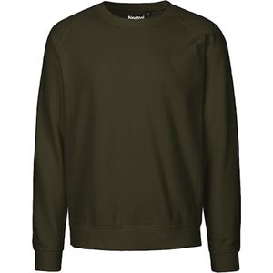Fairtrade unisex sweater met ronde hals Military - 3XL