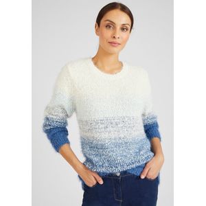 Damart - Trui langharig tricot - Vrouwen - Blauw - XXL