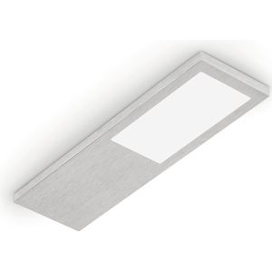 Livello LED Keukenverlichting Onderbouw-/nislamp, set-2, aluminiumkleurig Onderbouwlamp