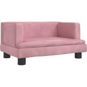 vidaXL-Hondenmand-60x40x30-cm-fluweel-roze