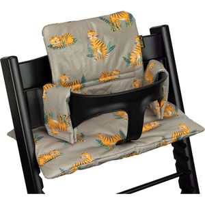 Stoelverkleiner TrippTrapp - Geschikt voor Stokke Tripp Trapp Kussenset - Kinderstoel Verkleiner - Perfecte Pasvorm - Geplastificeerd en Snel Schoon - Tiger