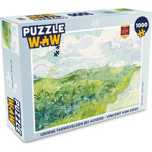 Puzzel Groene tarwevelden bij Auvers - Vincent van Gogh - Legpuzzel - Puzzel 1000 stukjes volwassenen