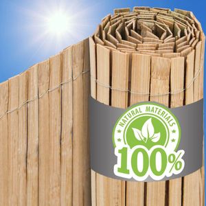 100x600 Bamboe Balkonscherm Privacy Mat Tuin Bamboemat Balkon Inkijkbescherming