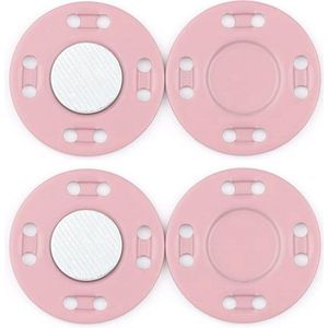 20mm Magnetische Drukknoop - Onzichtbare Verborgen Bevestiging voor DIY Kleding en Accessoires - 10 Stuks Roze