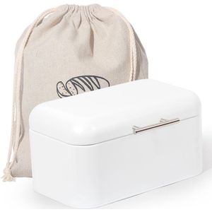 TheLau ® Retro Metalen Broodtrommel met Roestvrijstalen Handgreep voor Lange Versheid van Brood