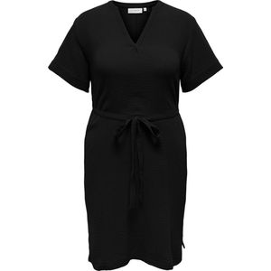 ONLY CARMAKOMA CARTHEIS SS KNEE DRESS WVN Dames Jurk - Maat 48