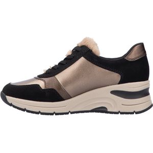 RIEKER N9301-90 Sneaker zwart/brons maat 37