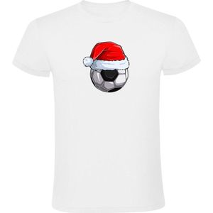Kerst voetbal Heren T-shirt - kerstmis - feest - sport - feestdagen - winter - bal - kerstshirt