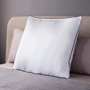 Pillow 50 x 50 cm - 100 Microfiber - Customizable Filling - Support for All Sleeping Posture - Breathable - Hypoallergenic - Soft - White