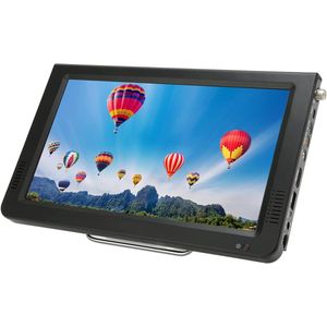 Draagbare 10-inch TV met Antenne 1024 X 600 - Mini-auto-tv met ATSC-tuner, Ondersteuning voor VGA HDMI AV Pc Hoofdtelefoon USB voor ATV 4825 Mhz Tot 86325 Mhz