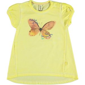 Babyface Gele Zomer T-shirt vlinder - 74