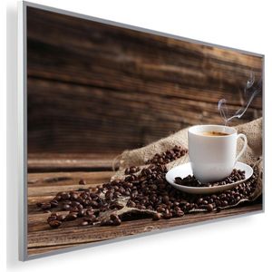 Infrarood Verwarmingspaneel 450W met fotomotief en Smart Thermostaat (5 jaar Garantie) - Koffie 168