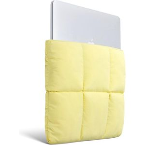 Laptophoes 13 Inch 14 Inch, Gewatteerde Puffer Laptop Draagtas voor Vrouwen, Kussensloop Compatibel voor MacBook Air M2 M1, MacBook Pro 13 Inch 14 Inch, 13 Inch 14 Inch, 13 in 14 in