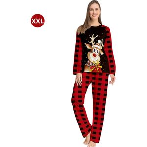 Livano Kerstpyjama Dames Set - Christmas - Kerst Pyjama - Vrouwen - Volwassenen - Broek & Shirt - Maat XXL