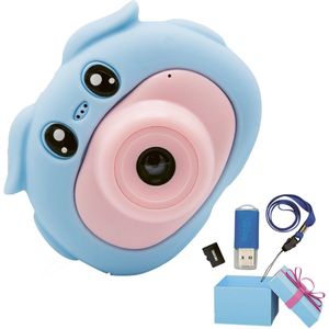 Vulpes Goods® Kids - Digitale Kindercamera - 4-in-1 Speelgoedcamera - HD 1080P, 32GB, 10x Zoom - met Foto-, Games-, Muziek- & Videofunctie - Kinderfototoestel - Vlog & Selfie Camera - Incl. 32 GB Micro SD Card, USB-Stick en Veiligheidskoord