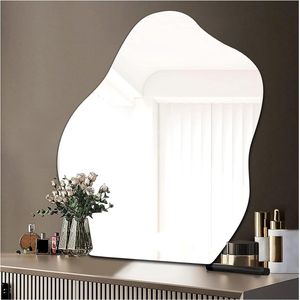 Bubble spiegel - Bubbel spiegel - Asymmetrische wandspiegel - Decoratieve spiegels - Badkamerspiegel - Leuke, decoratieve toevoeging aan uw wand!