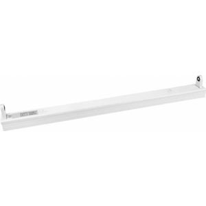 TL ARMATUUR - 60cm - Aluminium - Voor Enkele LED TL Buis - Wit