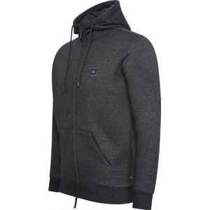 Cappuccino Italia - Heren Hoodies Fleece Zip Hood - Grijs - Maat XXL