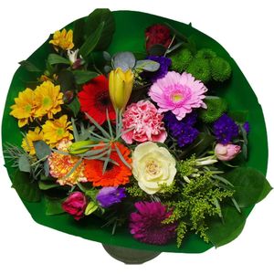 Boeket Biedermeier Large Mix ↨ 45cm - bloemen - boeket - boeketje - bloem - droogbloemen - bloempot - cadeautje