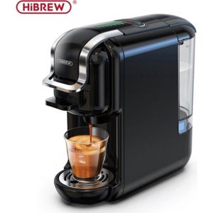 HiBrew 5 in 1 koffiezetapparaat - Senseo – Koffiemachine – Meerdere Capsules – Koffiepadmachine - Heet/Koud – 19Bar – 1450W – Zwart