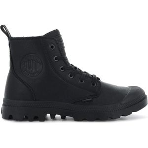 Palladium - Pampa Zip Leather Ess - Black leather shoes-37