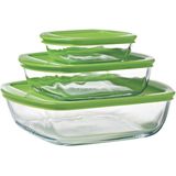 Irresistible Ovenschaal - Set van 3 Stuks - Glas - Pyrex