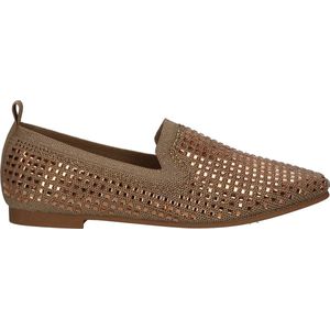 La Strada Knitted loafer goud met steentjes dames - maat 38