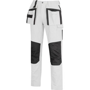 STØRVIK Tim Stretch Werkbroek - Heren & Dames - 97% Katoen - Maat 3XL - Wit