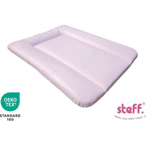 steff - aankleedkussen - 70x50 cm - roze - met kwaliteitslabel OEKO-TEX standard 100