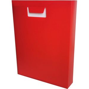 1x EXXO-HFP # 38046 - Pop-Up Rugtas Box - Boek-Safe - Bescherm Box - 50mm vulhoogte - Parel Ruby Rood