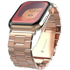 Mercury Metal Apple Watch band 42/44/45 mm roségoud/roze goud