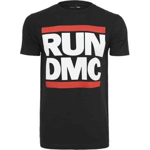 Mister Tee Run DMC - Run DMC Logo Heren T-shirt - XS - Zwart