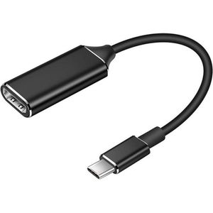Kebidu - USB C naar 4K HDMI Adapter - USBC Hub - Zwart