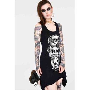 Jawbreaker Korte jurk -XL- No evil with back ties Zwart